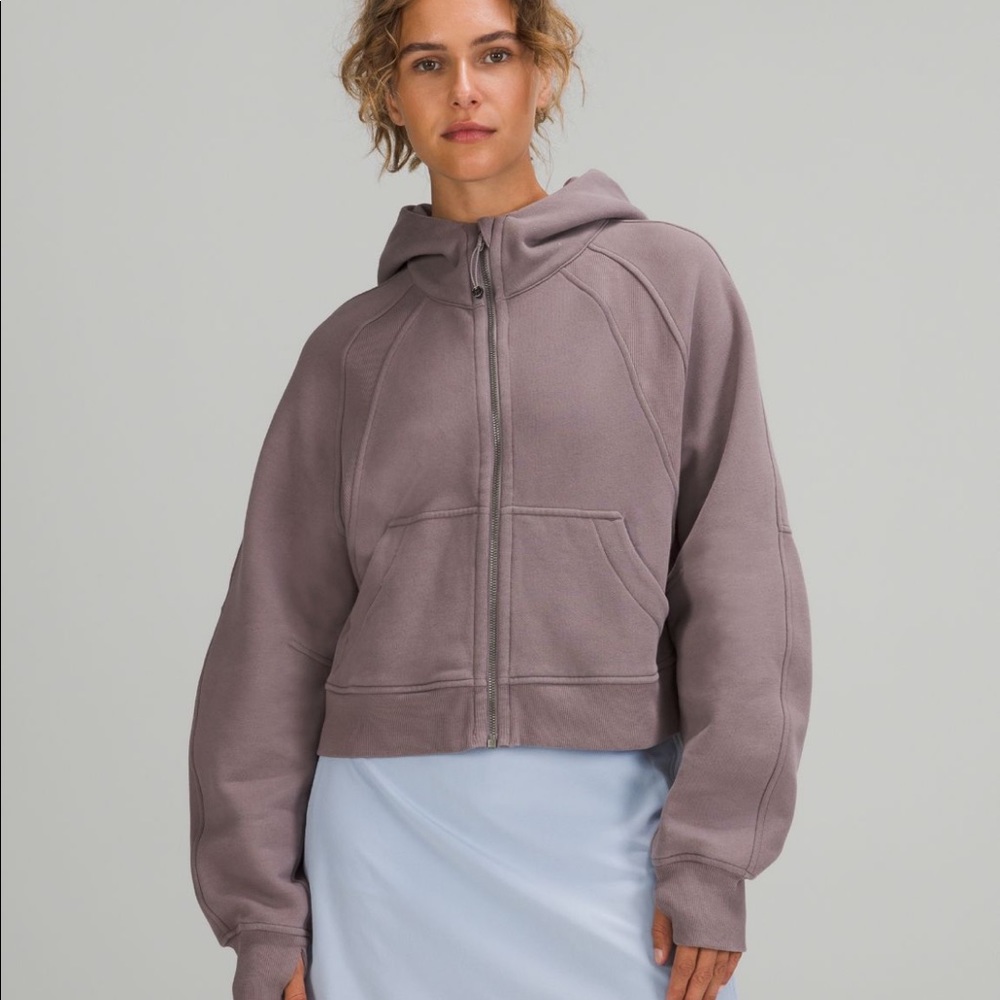 Lululemon Scuba Oversized Full Zip * Lunar Rock XS/S NWT Discontinued